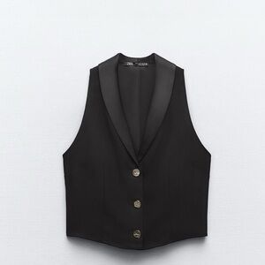 Zara Black Button Down Shirt